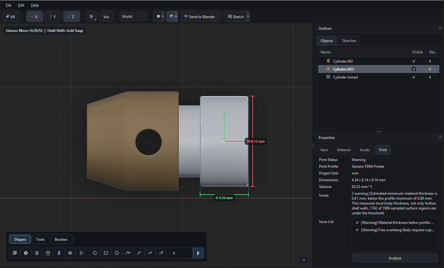 Measurement and Print Analysis