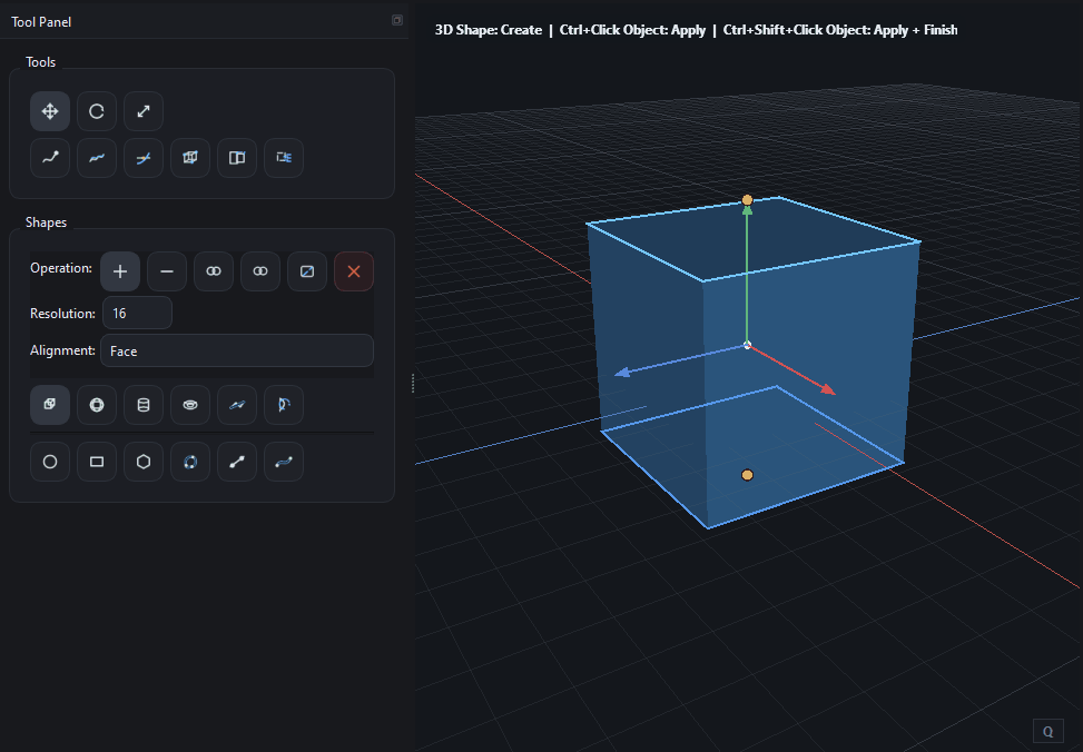 3D Shapes Top / Bottom selection
