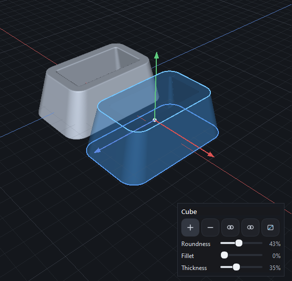 Roundness Cube Shape