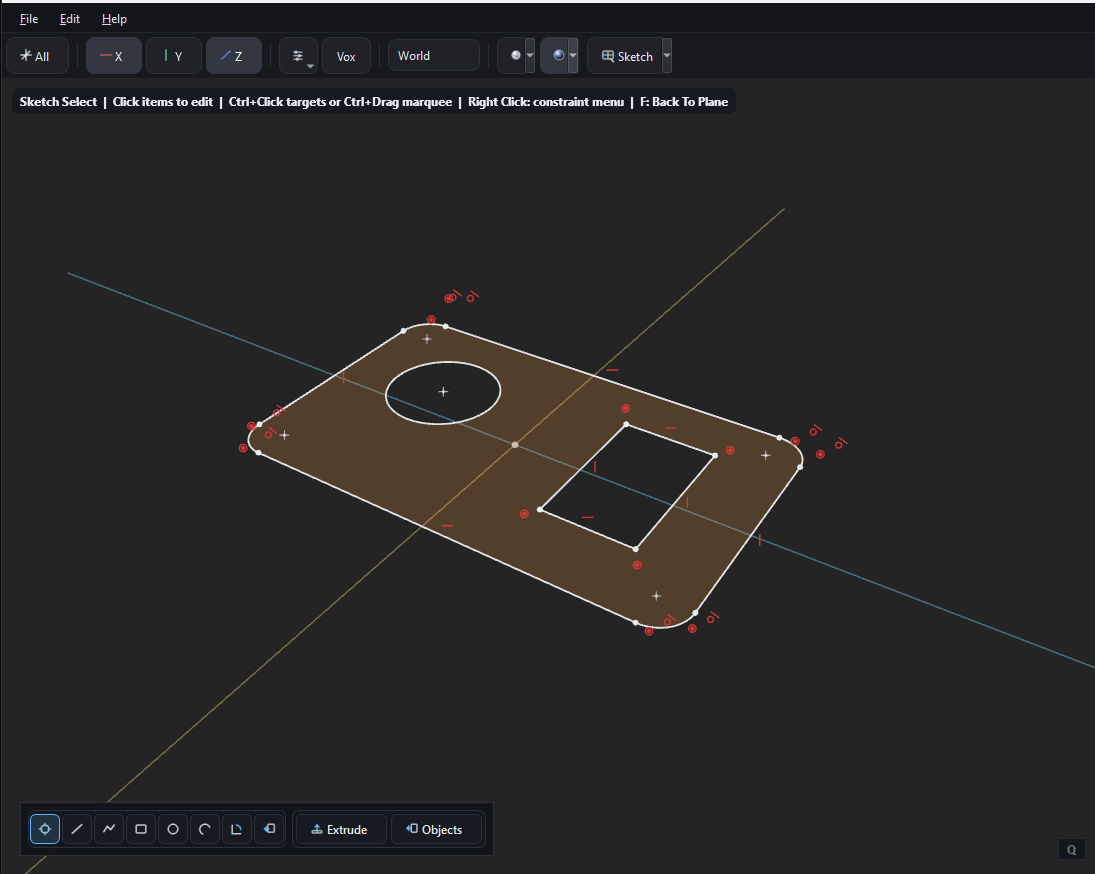 CAD Sketch Object Creation